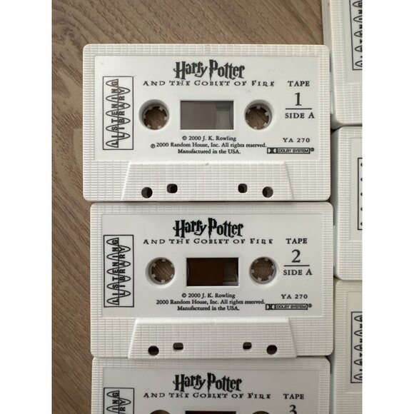 Harry Potter And The Goblet Of Fire Audiobook Cassette Tape Set Of 12 By J.K. Ro - Picture 2 of 2